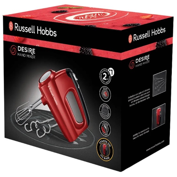 მიქსერი Russell Hobbs 24670-56/RH, 350W, Mixer, Red