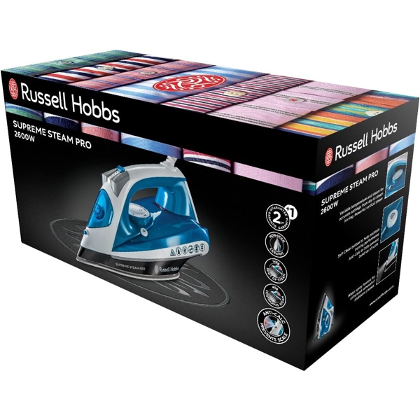 ორთქლის უთო Russell Hobbs 23971-56/RH, 2600W, 310ML, Steam Iron, Blue