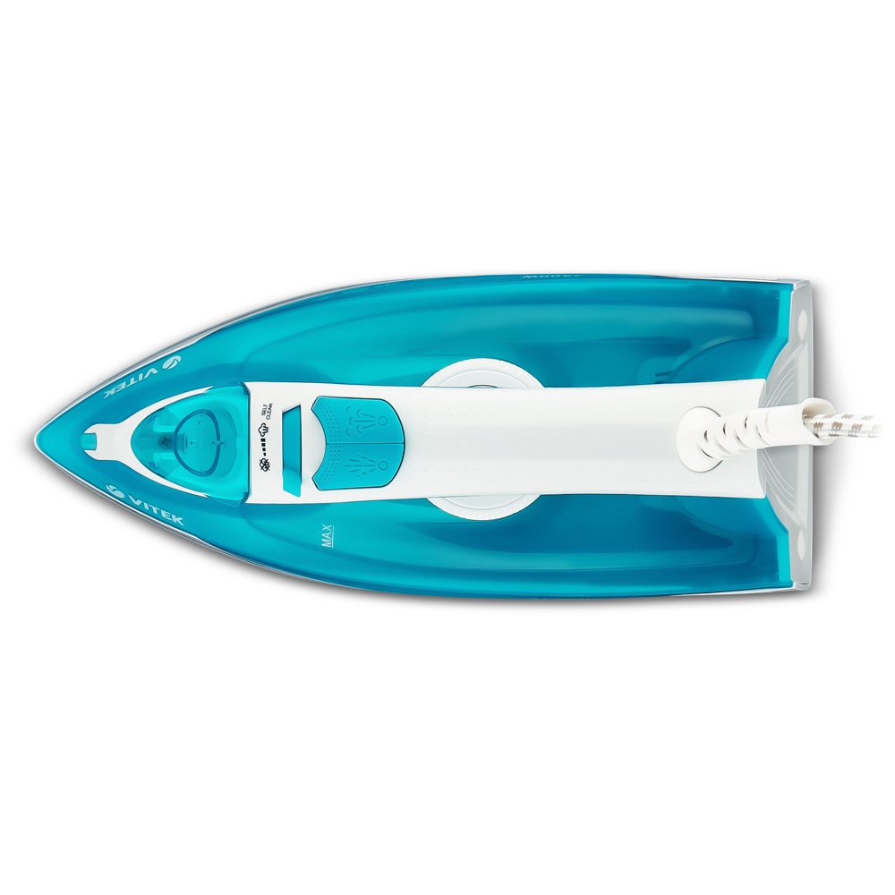 ორთქლის უთო Vitek VT 8307, 2400W, 0.26L, Steam Iron, Green/White