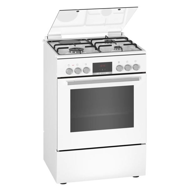 გაზქურა Bosch HXC39AG20Q, 3 Gas, Oven, White