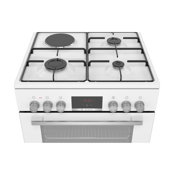 გაზქურა Bosch HXC39AG20Q, 3 Gas, Oven, White