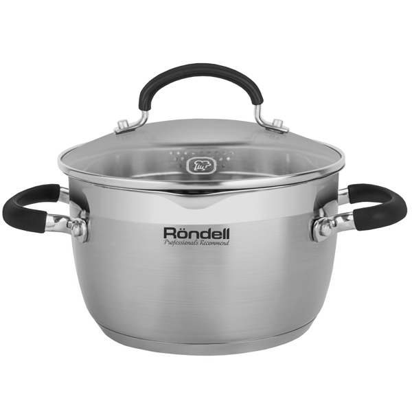 ქვაბი Rondell RDS 1446, 2.3L, 28cm, Silver