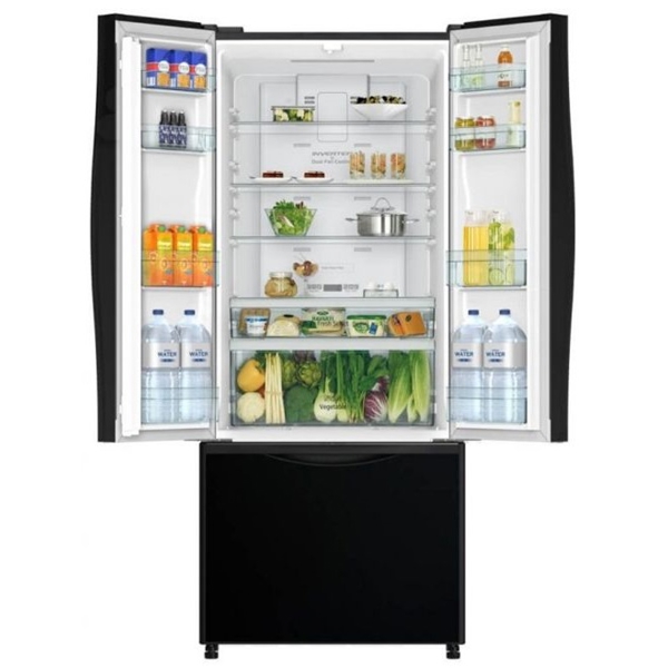 მაციცარი Hitachi R-WB710PUC9 GBK, 435L, A+, No Frost, Refrigerator, Black