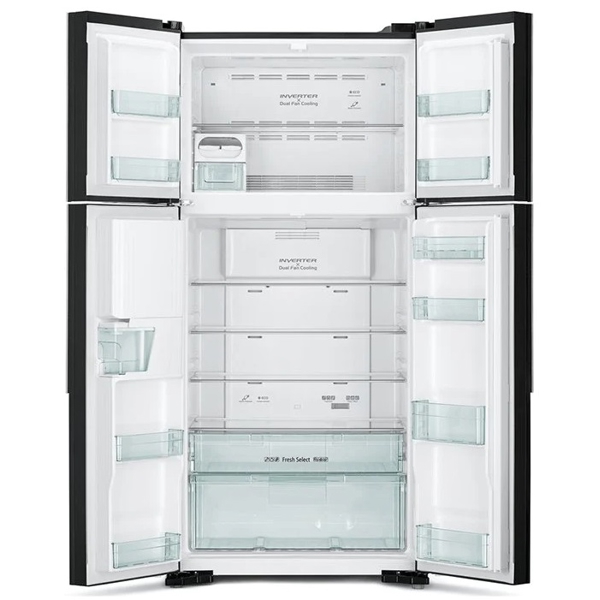 მაცივარი Hitachi R-W660PUC7 GBK, 540L, A++, No Frost, Refrigerator, Black