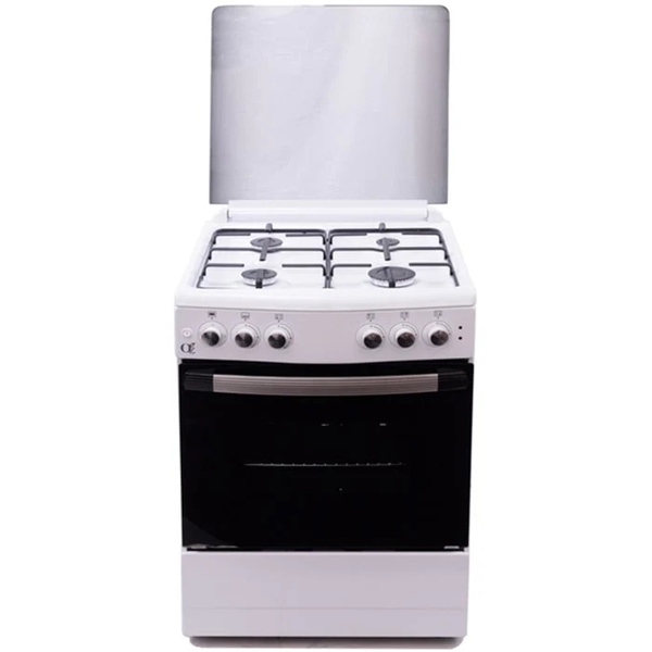 გაზქურა OZ OM 6040 W, 4 Gas, Oven Electric, White