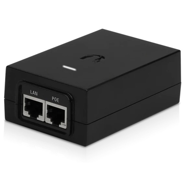 PoE გარდამქმნელი Ubiquiti PoE Injector, 48VDC, 24W, 100Mbit Black