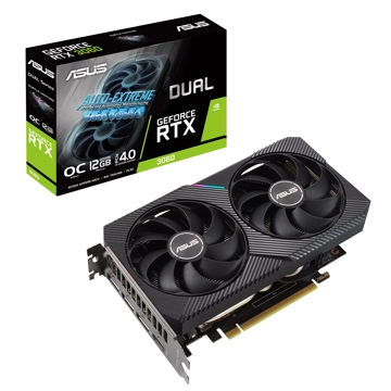 Asus 90YV0GB2-M0NA10 Gaming GeForce RTX3060, 12GB, 192bit, HDMI, DP, Black