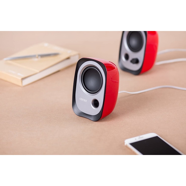 Edifier R12U, 4W, USB, 3.5mm, Speaker, Red