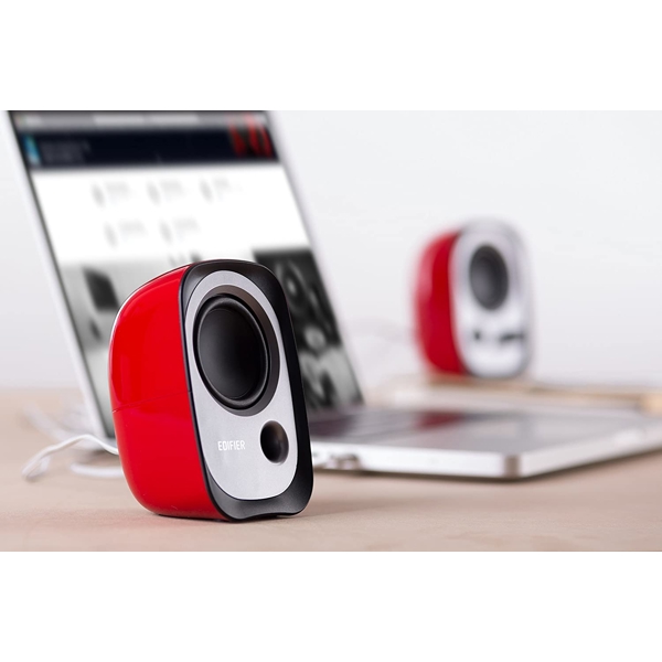 Edifier R12U, 4W, USB, 3.5mm, Speaker, Red