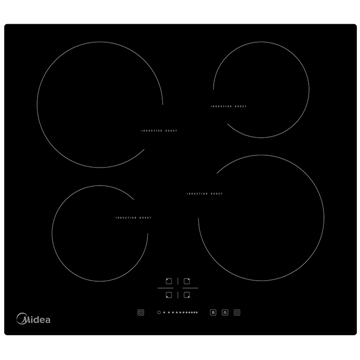 Midea MIH621A, Built-in, Black