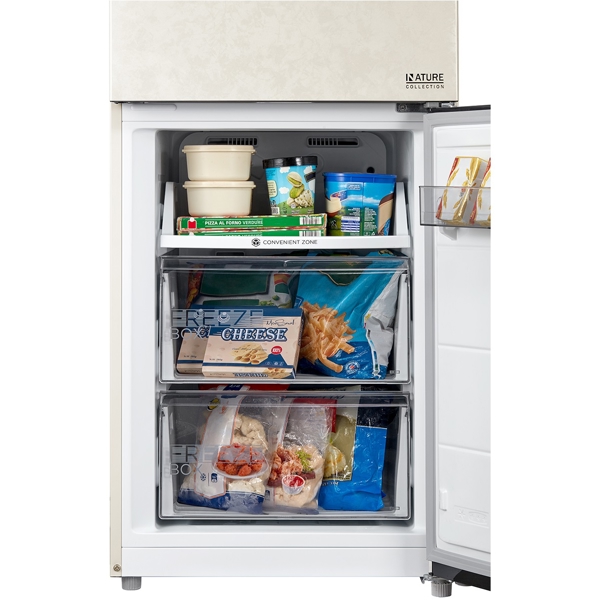 მაცივარი Midea MDRB521MIE33ODM, 360L, A++, No Frost, Inverter, Refrigerator, Beige