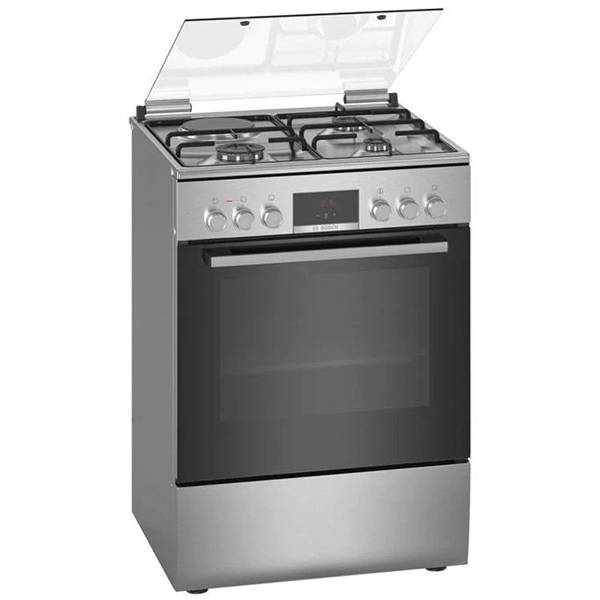 გაზქურა Bosch HXC39AG50Q, 3G+1E, Oven Gas, Stainless Steel