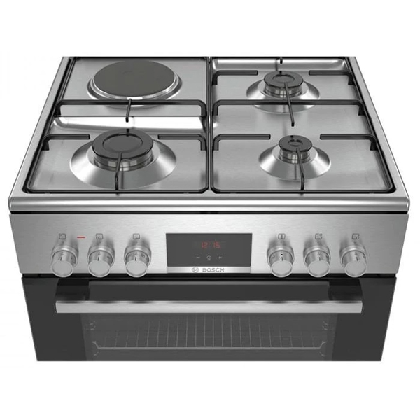 გაზქურა Bosch HXC39AG50Q, 3G+1E, Oven Gas, Stainless Steel