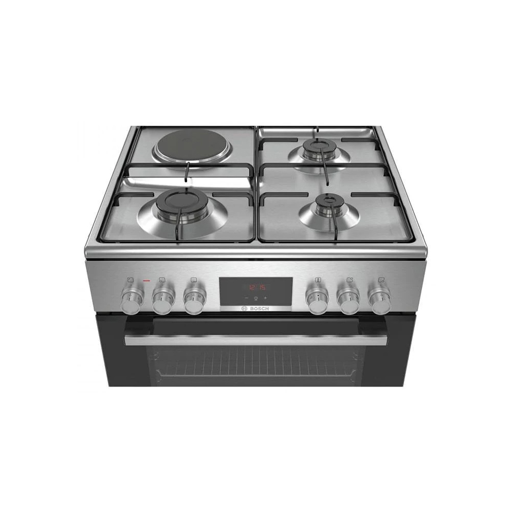 გაზქურა Bosch HXC39AG50Q, 3G+1E, Oven Gas, Stainless Steel