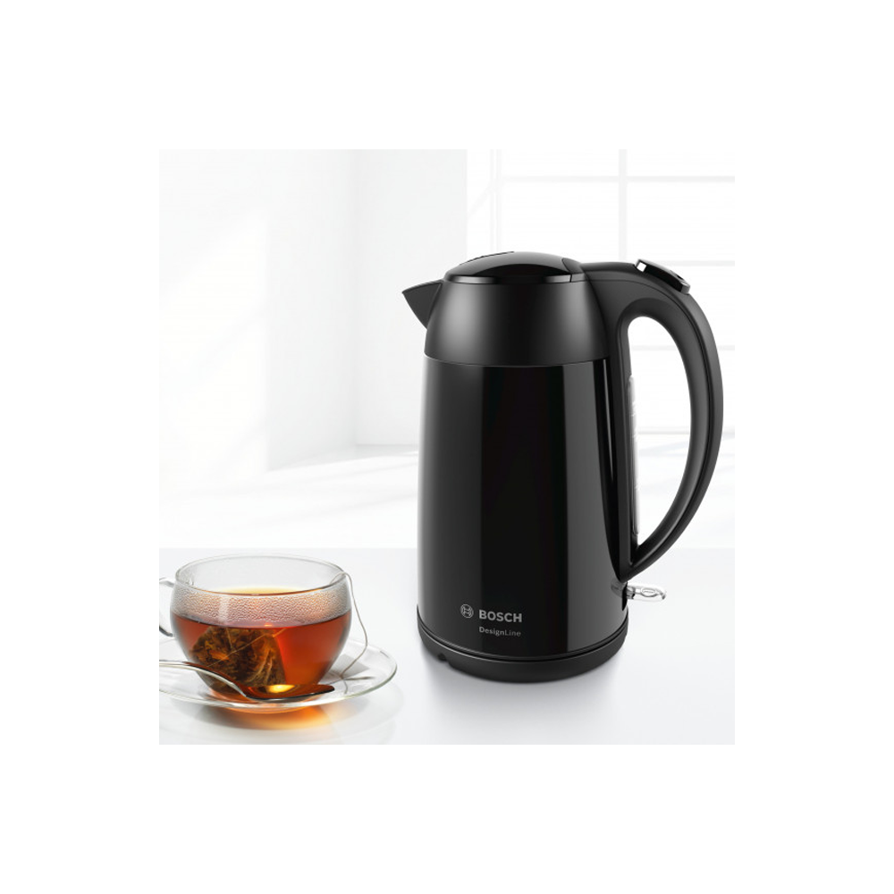 ელექტრო ჩაიდანი Bosch TWK3P423, 2400W, 1.7L, Electric Kettle, Black