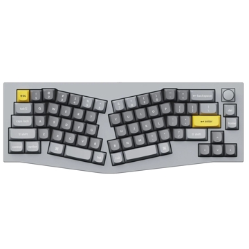 კლავიატურა Keychron Q8N3, Gateron G pro Brown, Wired, RGB, USB, Gaming Keyboard, Gray