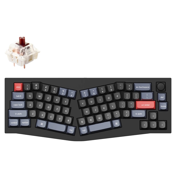 კლავიატურა Keychron Q8M3, Gateron G pro Brown, Wired, RGB, USB, Gaming Keyboard, black