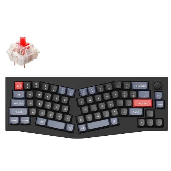 კლავიატურა Keychron Q8M1, Gateron G pro Red, Wired, RGB, USB, Gaming Keyboard, Black