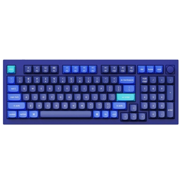 კლავიატურა Keychron Q5O3Z, Gateron G pro Brown, Wired, RGB, USB, Gaming Keyboard, Blue