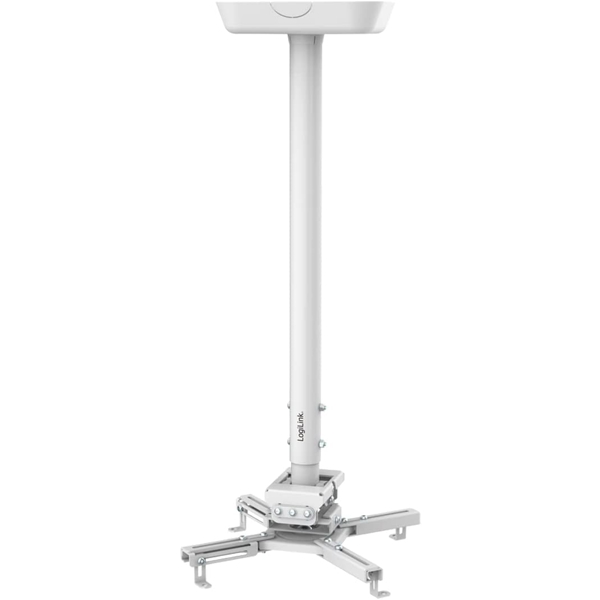 პროექტორის საკიდი LogiLink BP0158, Ceiling Mount For Projector, From 70cm to 110cm, White