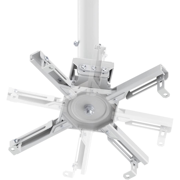 პროექტორის საკიდი LogiLink BP0158, Ceiling Mount For Projector, From 70cm to 110cm, White