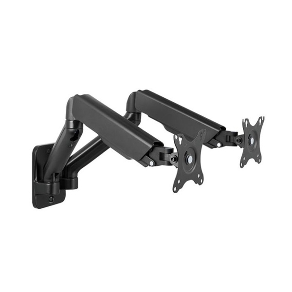 მონიტორის საკიდი LogiLink  BP0146, 17"-32″, Dual Monitor Wall Mount, Black