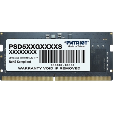 ოპერატიული მეხსიერება Patriot PSD516G480081S, RAM 16GB, DDR5 SO-DIMM, 4800MHz