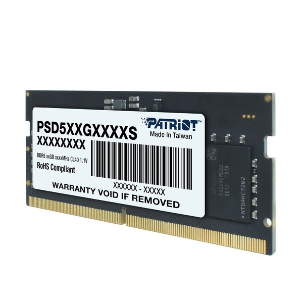 ოპერატიული მეხსიერება Patriot PSD516G480081S, RAM 16GB, DDR5 SO-DIMM, 4800MHz