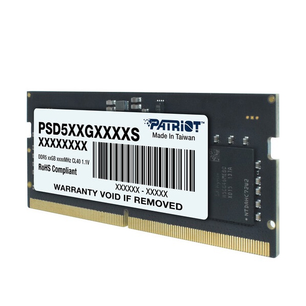 ოპერატიული მეხსიერება Patriot PSD532G48002S, RAM 32GB, DDR5 SO-DIMM, 4800MHz