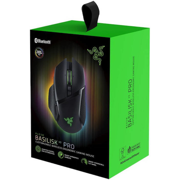 Razer RZ01-04620100-R3G1 Basilisk V3 Pro, Wired, Bluetooth, Type-C, Gaming Mouse, Black