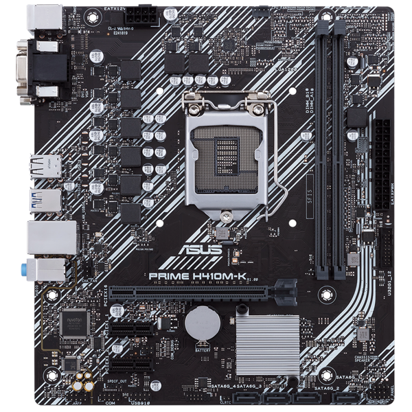 დედა დაფა Asus H410M−K Prime, LGA 1200, DDR4, 64GB