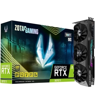 ვიდეო დაფა Zotac ZT-A30710J-10P Gaming GeForce RTX3070 Ti Trinity OC, 8GB, 256bit, HDMI, DP, Black