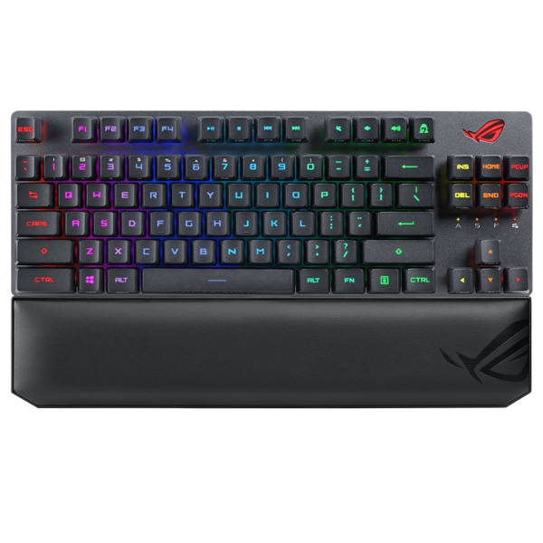 კლავიატურა Asus 90MP02J0-BKUA01 ROG Strix Scope, Wired, RGB, USB, Bluetooth, Gaming Keyboard, Black