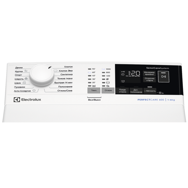 სარეცხი მანქანა Electrolux EW6T4RF061, 6Kg, 1000Rpm, Washing Machine, White