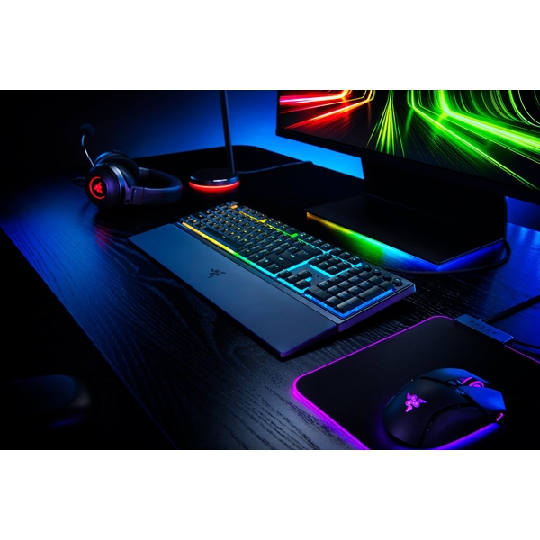 კლავიატურა Razer RZ03-04460800-R3R1 Ornata V3, Wired, RGB, USB, Gaming Keyboard, Black