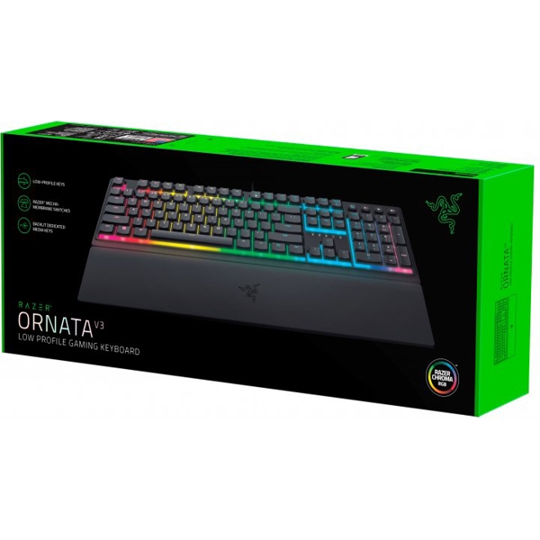 Razer RZ03-04460800-R3R1 Ornata V3, Wired, RGB, USB, Gaming Keyboard, Black