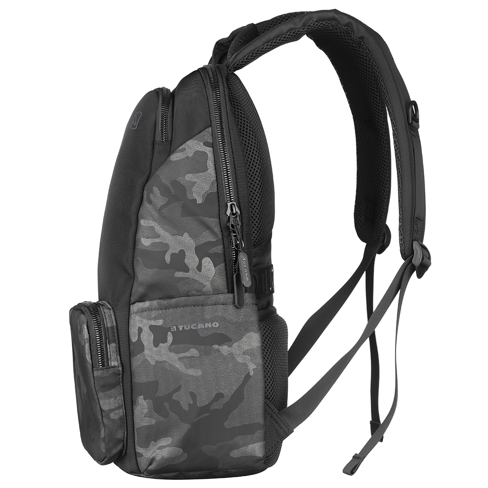 ნოუთბუქის ჩანთა Tucano BKTER15-CAM-G Terras Camouflage, 15.6", Backpack, Gray