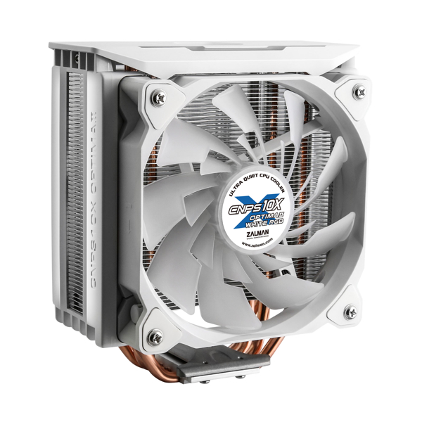 Zalman CNPS10XOPTIMAIIWhiteRGB, LED, 120mm, 1500RPM, Cooler, White