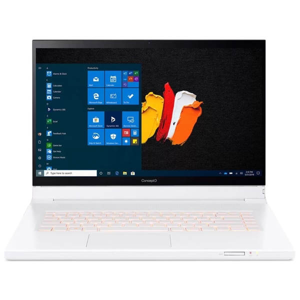 ნოუთბუქი Acer NX.C5FER.002 ConceptD 7 Ezel, 15.6", Intel Xeon i7-W10885M, 32GB, 2TB SSD, RTX5000 16GB, White