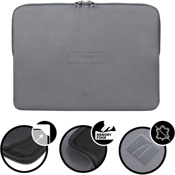 Tucano BFTO1112-G Today, 12", Laptop Sleeve, Gray