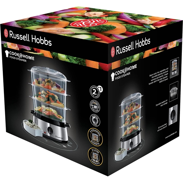 ორთქლსახარში Russell Hobss 19270-56/RH, 800W, 9L, Stainless Steel