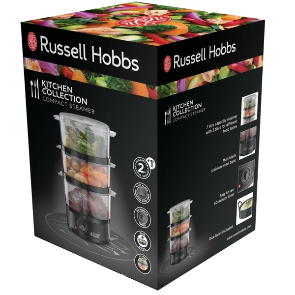 ორთქლსახარში Russell Hobss 26530-56/RH, 400W, 7L, Black