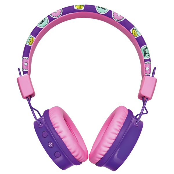 ყურსასმენი Trust Comi BT Kids, Headphones, Wireless, USB-A, Bluetooth, Purple