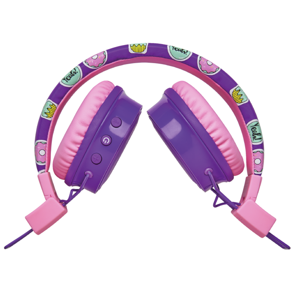 ყურსასმენი Trust Comi BT Kids, Headphones, Wireless, USB-A, Bluetooth, Purple