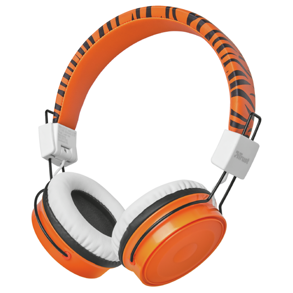 ყურსასმენი Trust Comi BT Kids, Headphones, Wireless, USB-A, Bluetooth, Orange