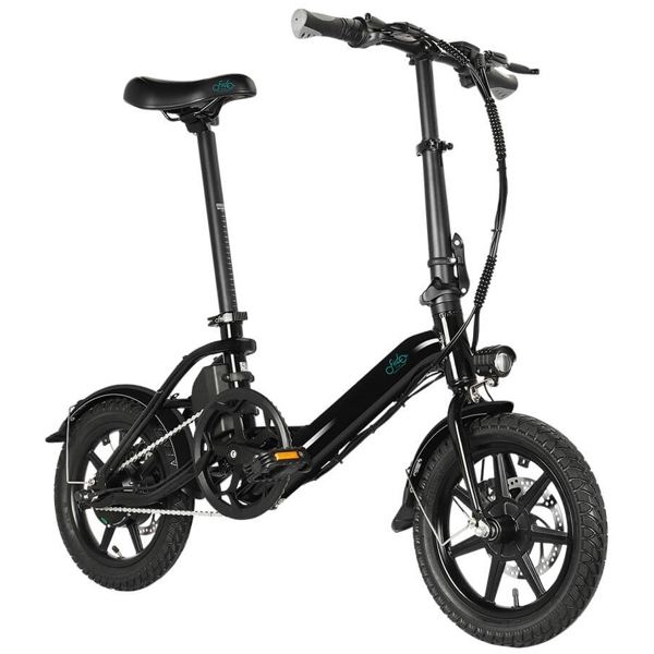 ელექტრო ველოსიპედი Fiido D3 Pro, 14", Folding Electric Bike, 25KM/H, up to 60km Black