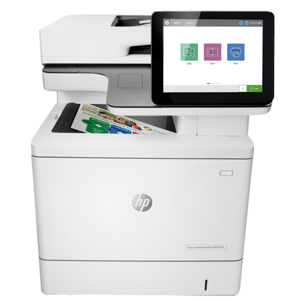 პრინტერი HP 7ZU85A M578dn, MFP, A4. Lan, USB, White