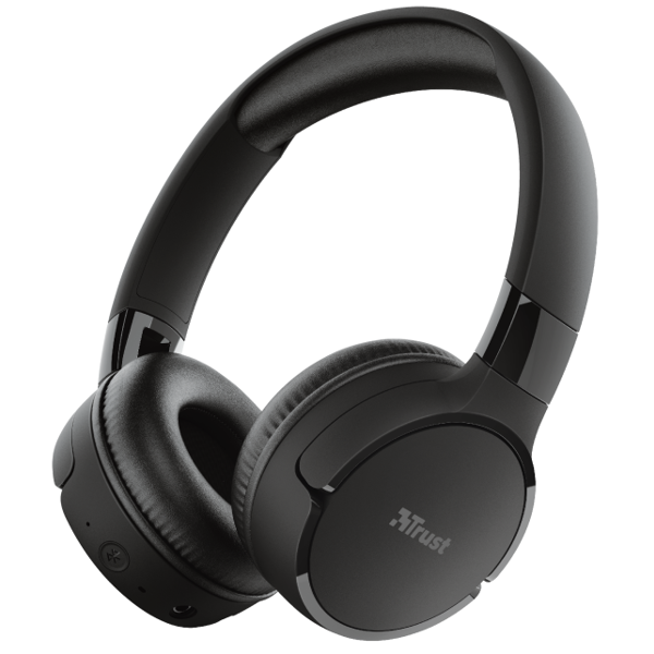 ყურსასმენი Trust Zena BT, Headphones, Wireless, USB, 3.5mm, Bluetooth, Black