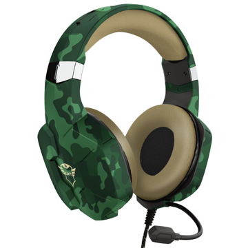 ყურსასმენი Trust GXT323C, Gaming Headset, Wired, 3.5mm, Green