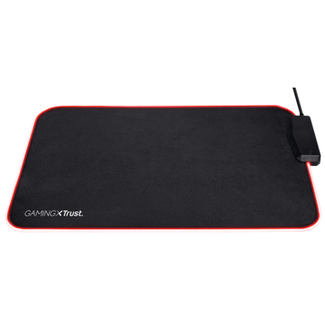 მაუსის პადი Trust GXT 765, Gaming Mouse Pad, L, RGB, USB Ports, Black